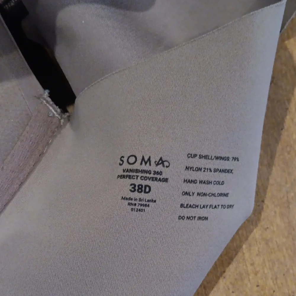 Soma Charcoal Women's Bra